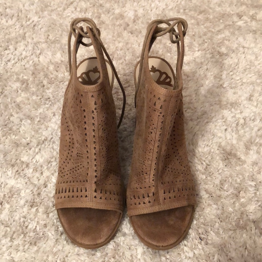 Tan booties